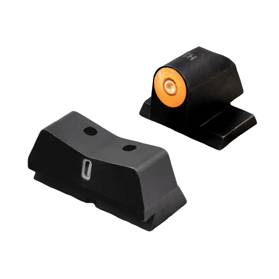 XS Sights DXT2 Big Dot Night Sight Set - Front/Rear Green/Green High-Contrast Sights for Precision Shooting - SW-0039S-5N - Iron Sights for AR-15 - view 1