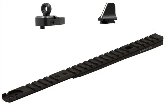 XS Sights Lever Rail, Rail, Fits Marlin 1894, Black, Anodized, Includes Ghost Ring Sights - Optic Mount - view 2
