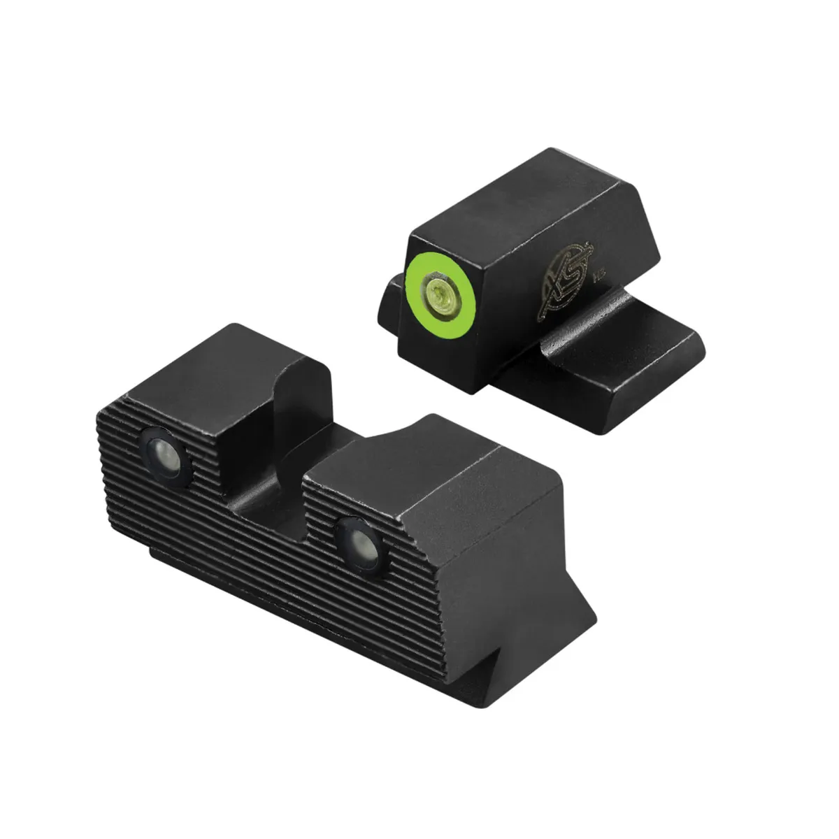 XS Sights R3D 2.0 Night Sight Set - Front/Rear Green for Enhanced Low-Light Precision - SW-R207P-6G - Iron Sights for AR-15 - view 1