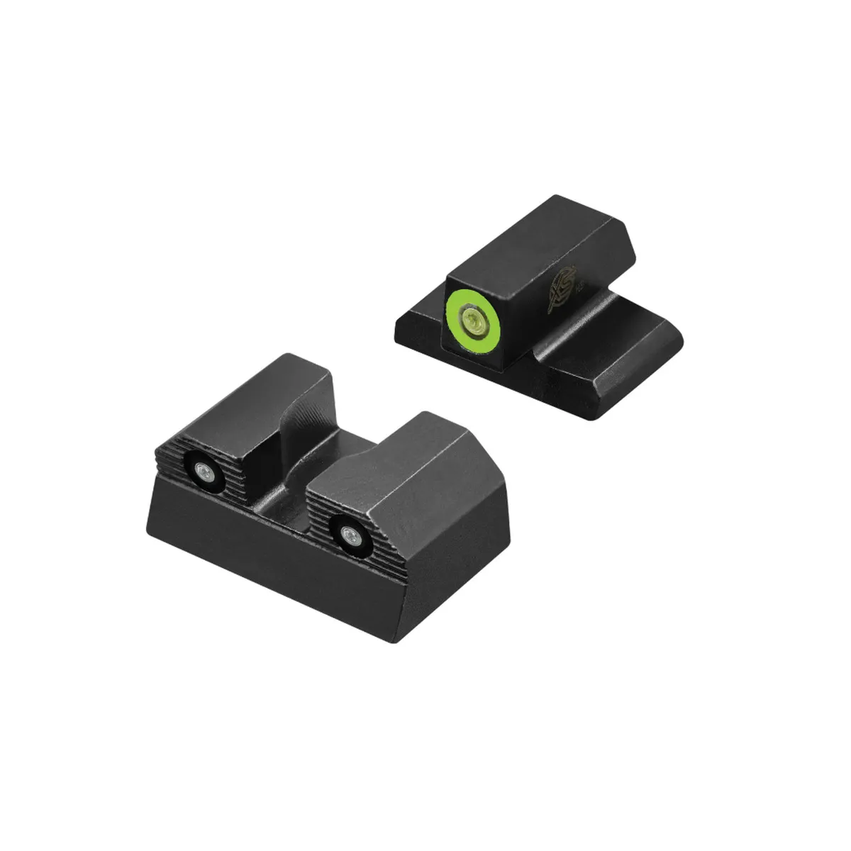 XS Sights R3D 2.0 Night Sight Set - Front/Rear Green/Green Illuminated for Enhanced Shooting Accuracy - HK-R201P-6G - Iron Sights for AR-15, vista 1