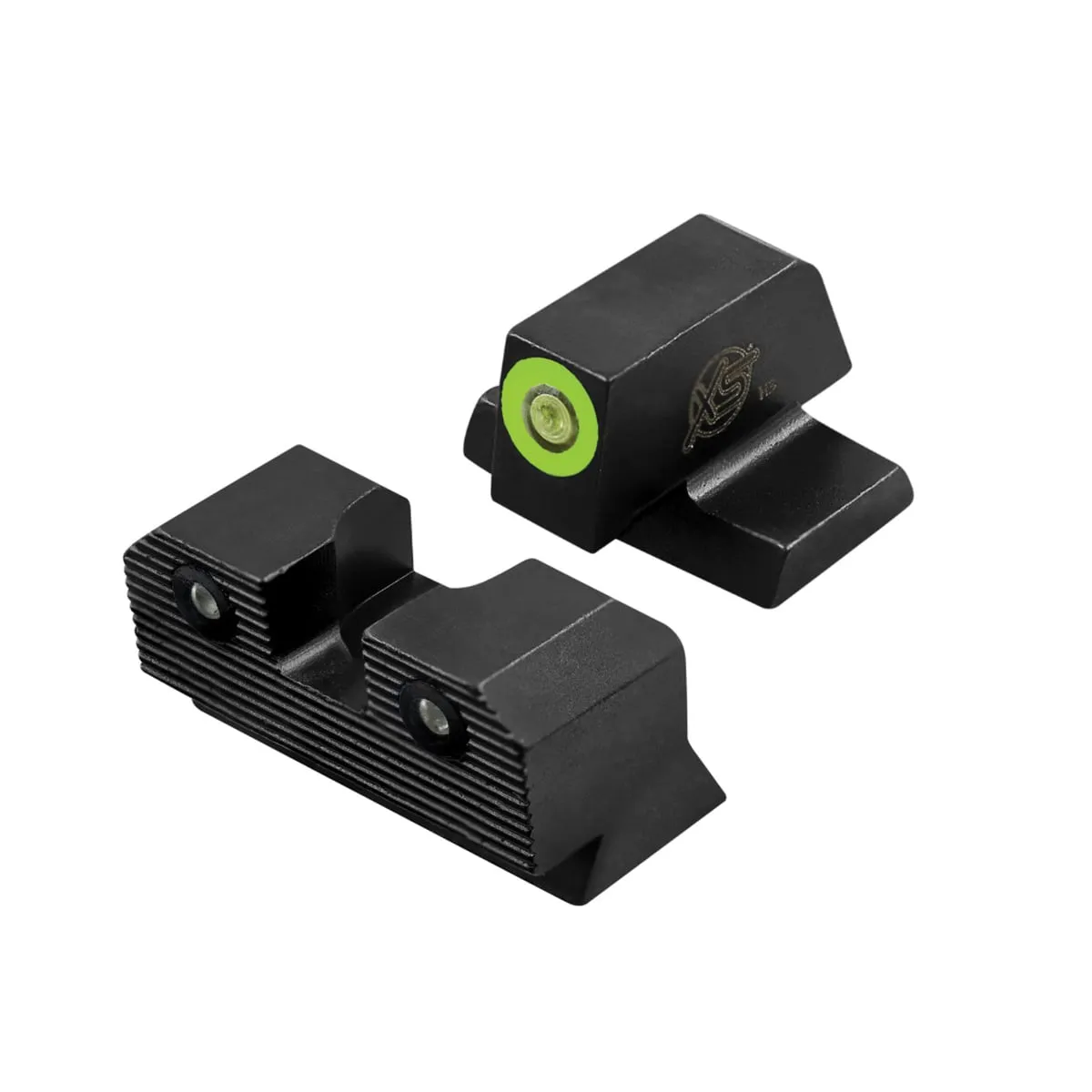 XS Sights R3D 2.0 Night Sight Set - Front/Rear Green/Green for Enhanced Accuracy and Visibility - GL-R206P-6G - Iron Sights for AR-15 - view 2