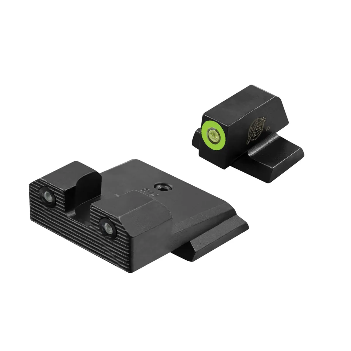 XS Sights R3D 2.0 Night Sight Set - Front/Rear Green/Green for Optimal Precision in Low Light - GL-R204P-6G - Iron Sights for AR-15 - view 2