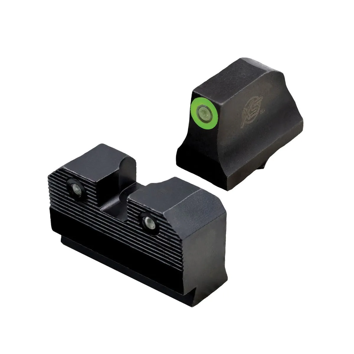 XS Sights R3D 2.0 Night Sight Set - Front/Rear Green/green for Precision and Clarity in Low Light - GL-R205P-6G - Iron Sights for AR-15 - view 2