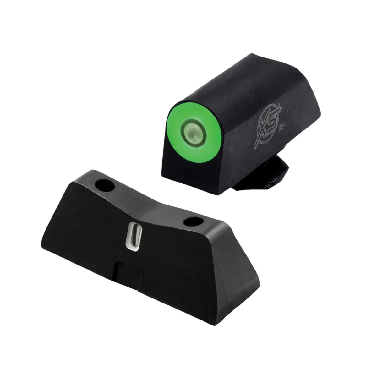 XS Sights R3D 2.0 Night Sight Set - Front/Rear Green/Green High-Visibility for Enhanced Shooting Performance - GL-R203P-6G - Iron Sights for AR-15 - view 3