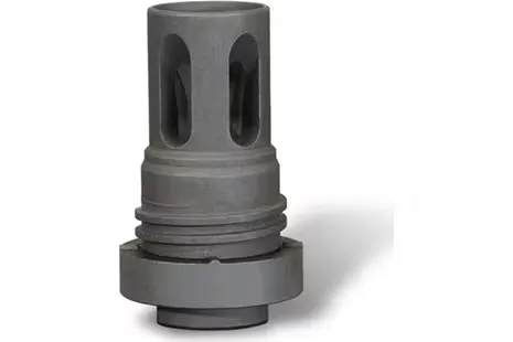 Yankee Hill Machine Yankee Hill 431524A Mini QD Flash Hider Black Phosphate Steel with 5/8"-24 tpi Threads & 2.13" OAL for 5.56x45mm NATO AR-Platform - Muzzle Device for AR-15 - view 2