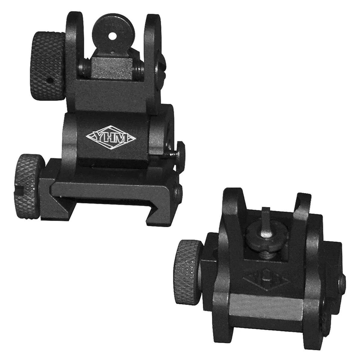 Yankee Hill Machine Co., Inc. Ar-15 Flip-Up Qds Sight Set Black - Iron Sights for AR-15 - view 1