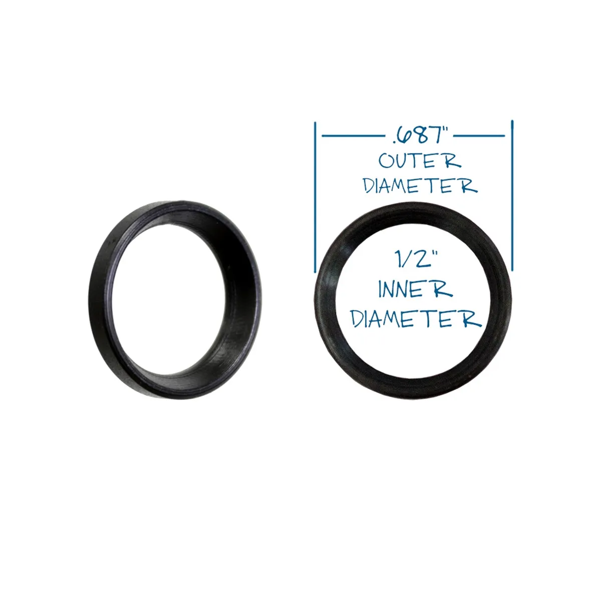 Yankee Hill Machine Crush washer, 1/2"x28 thread - Muzzle Device for AR-15 - view 1