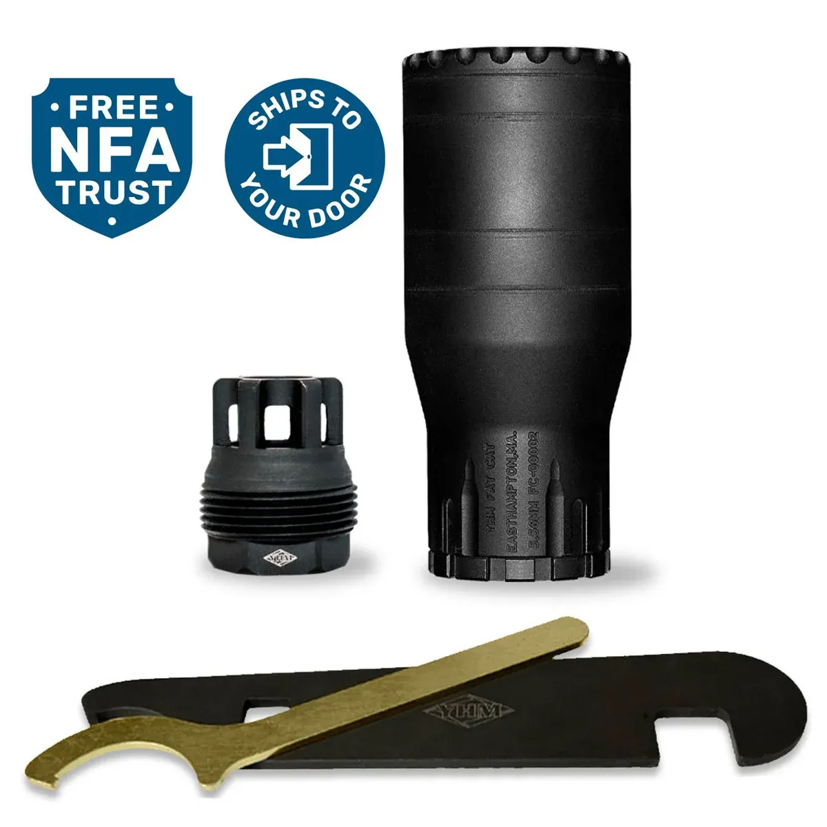 Yankee Hill Machine Fat Cat 5.56mm QD SRX Adapter Suppressor Std End Cap Black - Suppressor - view 1
