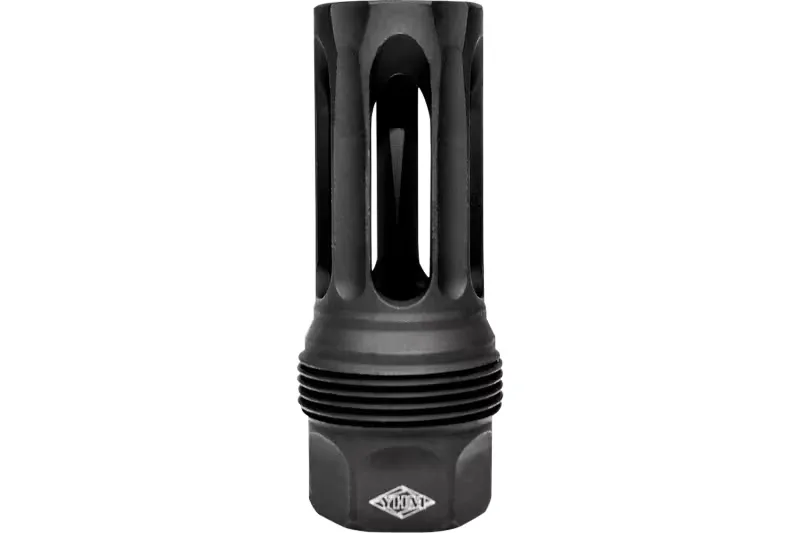 Yankee Hill Machine sRx Short Flash Hider - 11/16"-24 tpi, Black Concealment - YHM-4445-24B - Muzzle Device for AR-15 - view 1