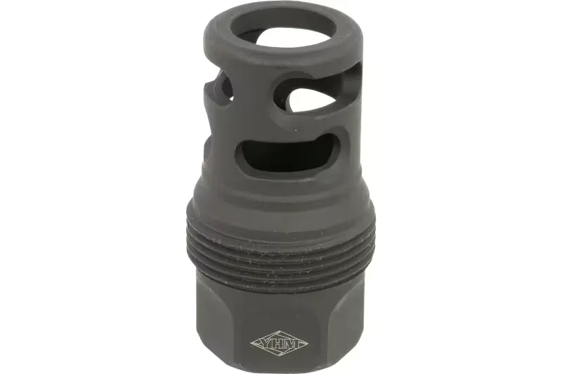 Yankee Hill Machine sRx Short Muzzle Brake - 5/8"-32 tpi, Black Efficiency - YHM-4445-MB-32 - Muzzle Device for AR-15 - view 1