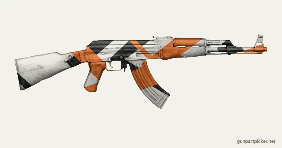 Asiimov en aerosol para AK-47, camuflaje de CS2, pintado con colores de camuflaje Krylon