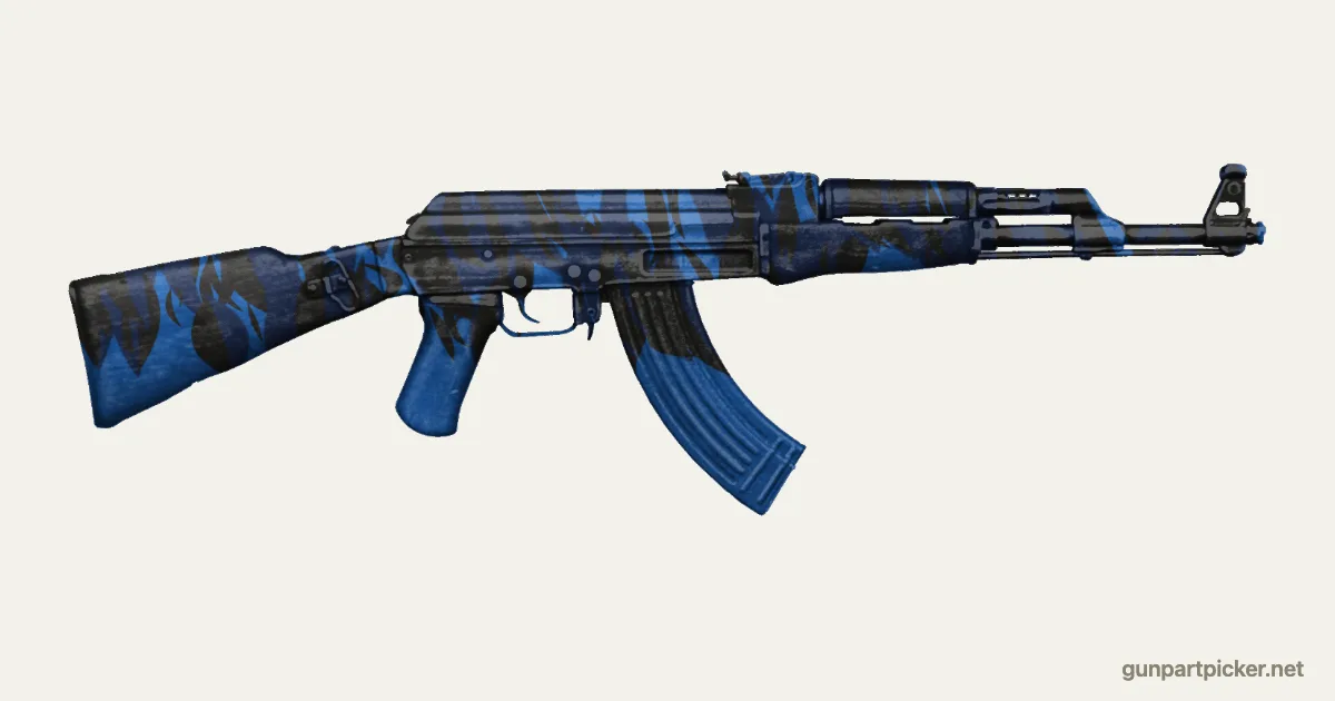 Blue Tiger en aerosol para AK-47, camuflaje de CoD4, MW2, pintado con colores de camuflaje Krylon