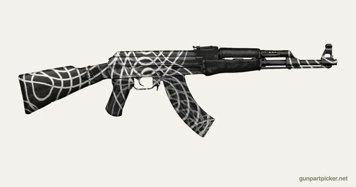 Damascus en aerosol para AK-47, camuflaje de MW 2019, pintado con colores de camuflaje Krylon