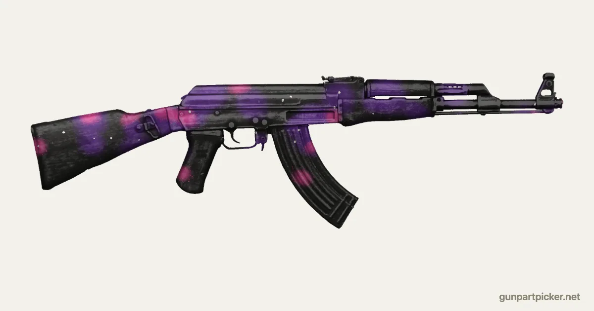 Dark Matter en aerosol para AK-47, camuflaje de Black Ops 3, pintado con colores de camuflaje Krylon