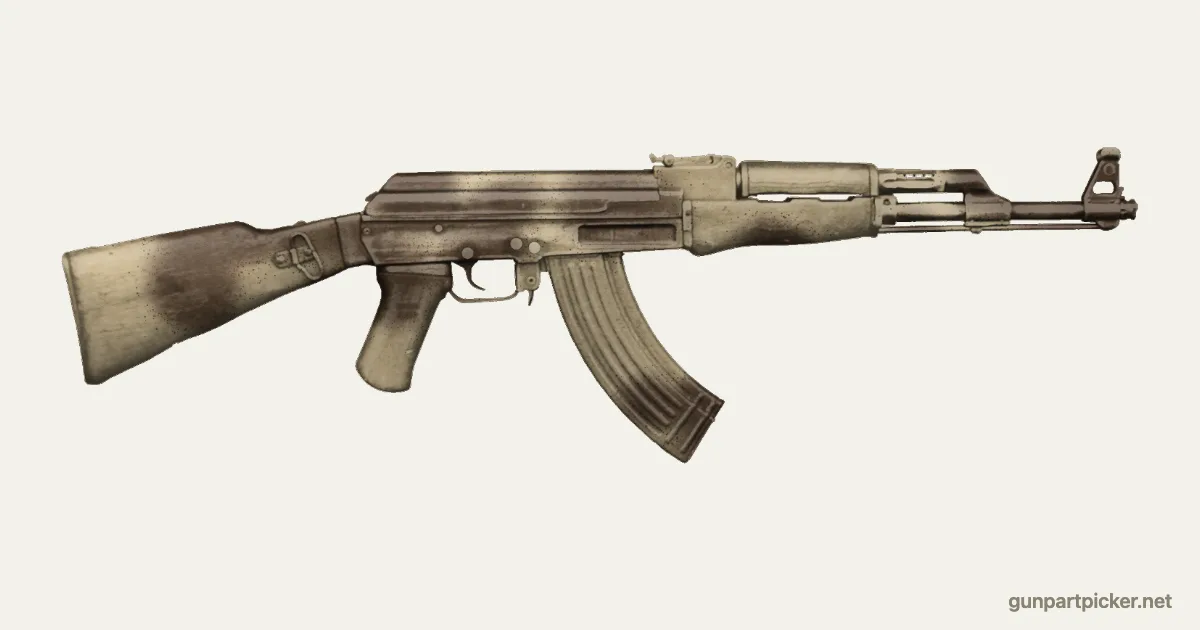 Manchas desérticas en aerosol para AK-47, pintado con colores de camuflaje Krylon