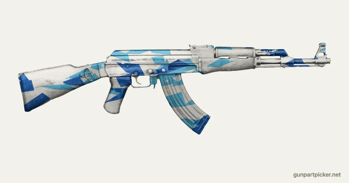 Diamond en aerosol para AK-47, camuflaje de Black Ops 2, pintado con colores de camuflaje Krylon