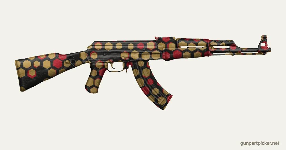 Dragon en aerosol para AK-47, camuflaje de Black Ops 2, pintado con colores de camuflaje Krylon