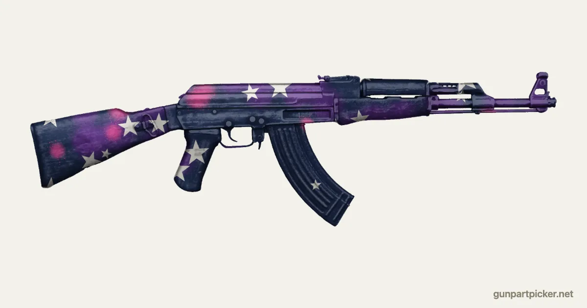 Galaxy en aerosol para AK-47, camuflaje de Fortnite, pintado con colores de camuflaje Krylon