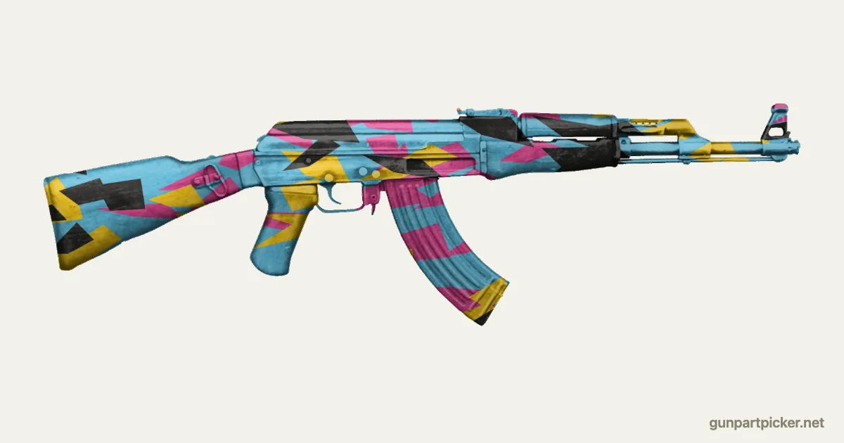 Hyper Beast en aerosol para AK-47, camuflaje de CS2, pintado con colores de camuflaje Krylon