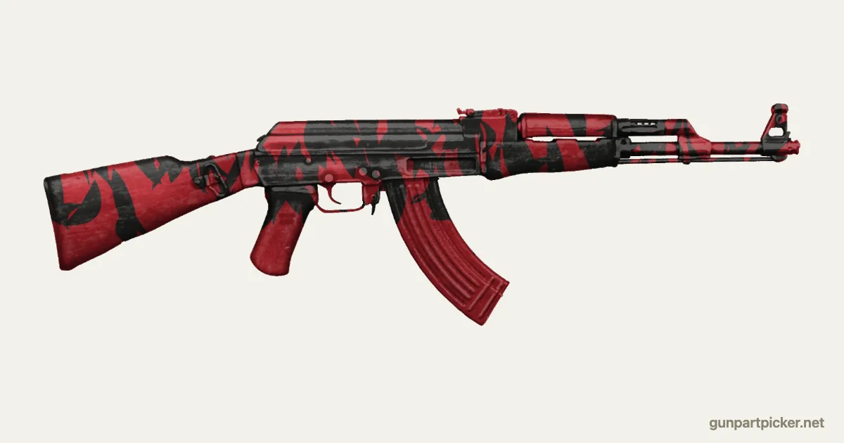 Red Tiger en aerosol para AK-47, camuflaje de CoD4, MW2, pintado con colores de camuflaje Krylon