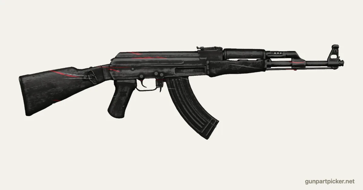 Redline en aerosol para AK-47, camuflaje de CS2, pintado con colores de camuflaje Krylon