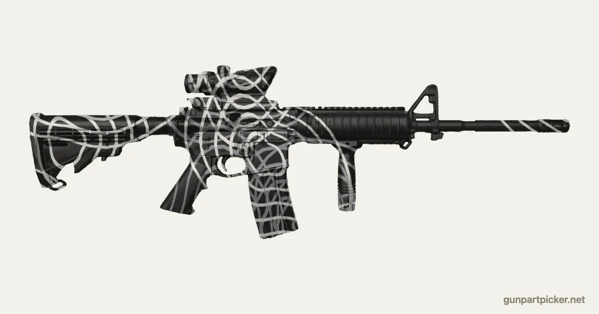Damascus en aerosol para AR-15, camuflaje de MW 2019, pintado con colores de camuflaje Krylon