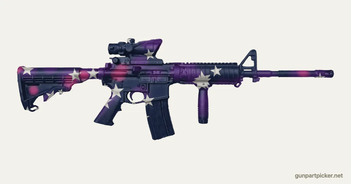 Galaxy en aerosol para AR-15, camuflaje de Fortnite, pintado con colores de camuflaje Krylon