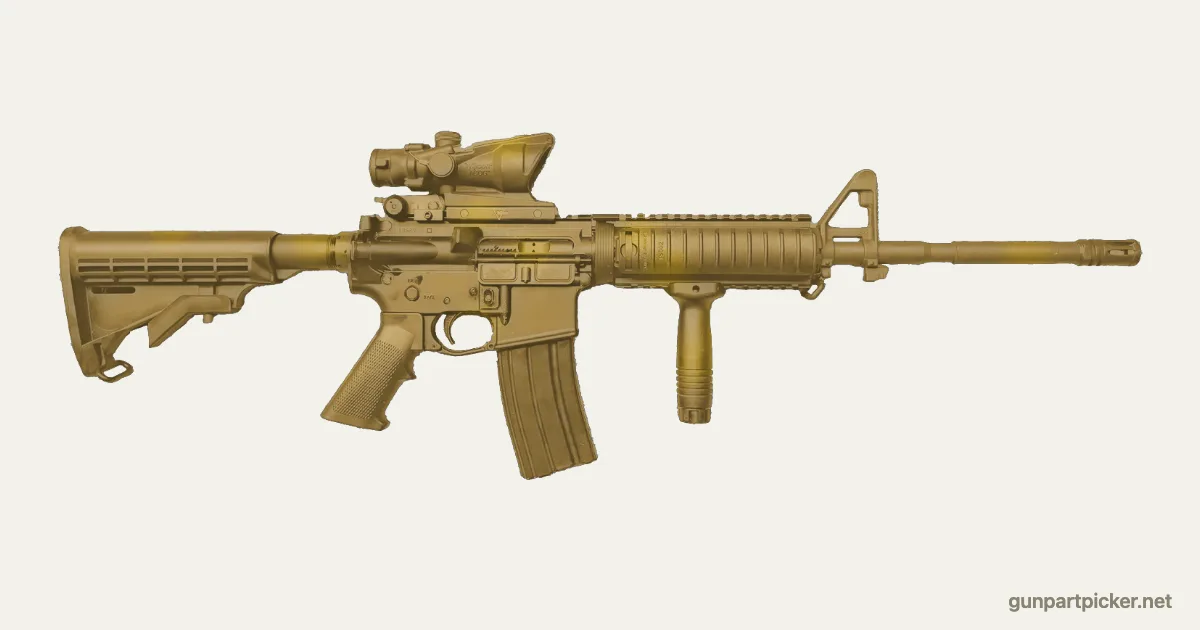 Golden en aerosol para AR-15, camuflaje de CoD4, pintado con colores de camuflaje Krylon