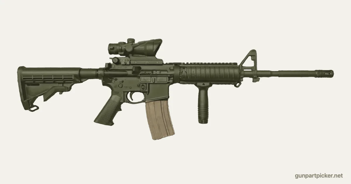 Verde OD, cargador tostado en aerosol para AR-15, pintado con colores de camuflaje Krylon