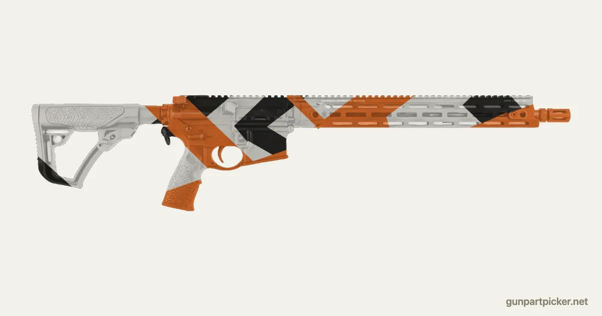 Asiimov en aerosol para DD M4 V7, camuflaje de CS2, pintado con colores de camuflaje Krylon