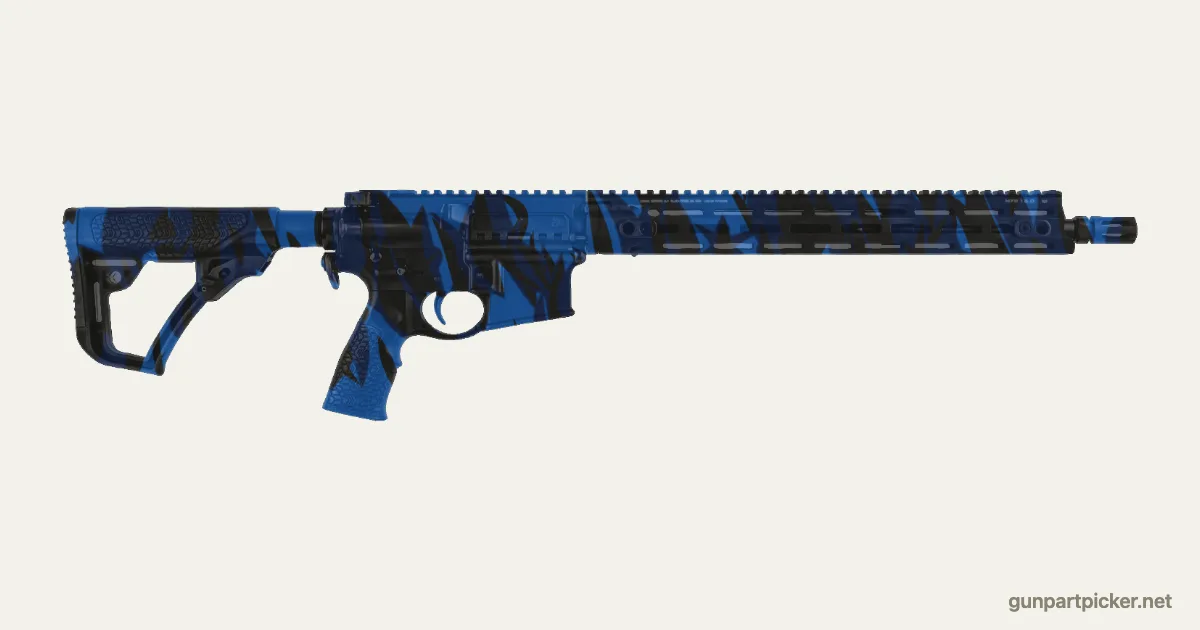 Blue Tiger en aerosol para DD M4 V7, camuflaje de CoD4, MW2, pintado con colores de camuflaje Krylon