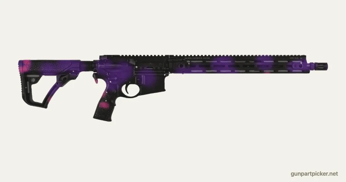 Dark Matter en aerosol para DD M4 V7, camuflaje de Black Ops 3, pintado con colores de camuflaje Krylon