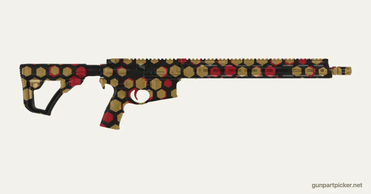 Dragon en aerosol para DD M4 V7, camuflaje de Black Ops 2, pintado con colores de camuflaje Krylon