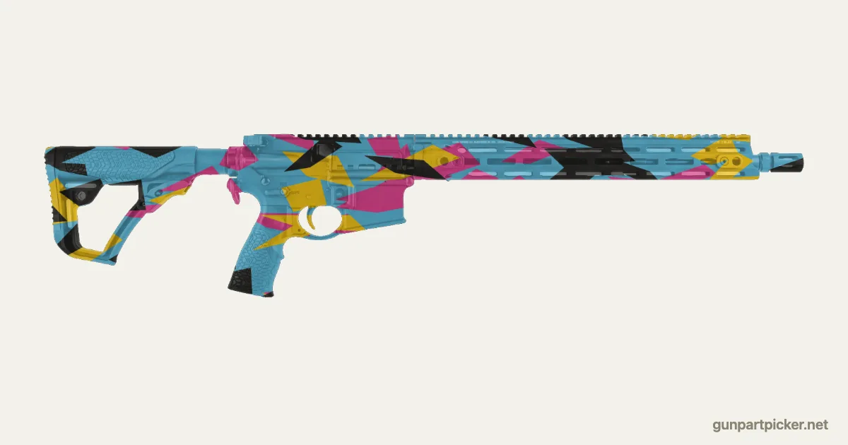 Hyper Beast en aerosol para DD M4 V7, camuflaje de CS2, pintado con colores de camuflaje Krylon