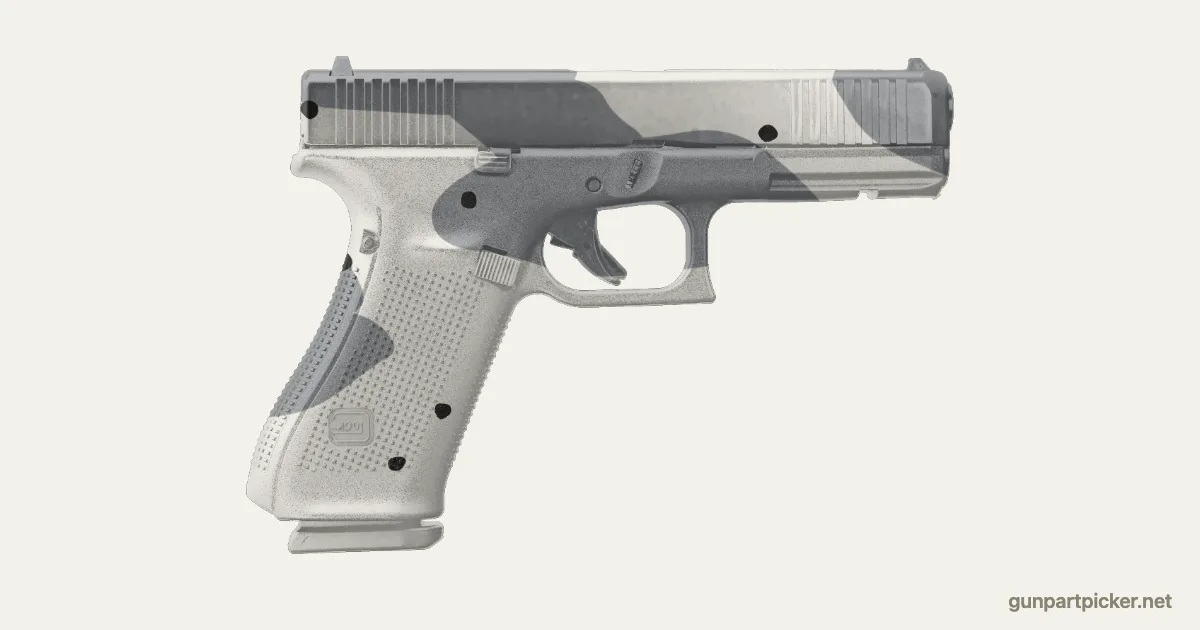 Arctic en aerosol para Glock 17, camuflaje de MW2, pintado con colores de camuflaje Krylon