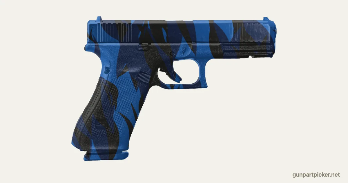 Blue Tiger en aerosol para Glock 17, camuflaje de CoD4, MW2, pintado con colores de camuflaje Krylon