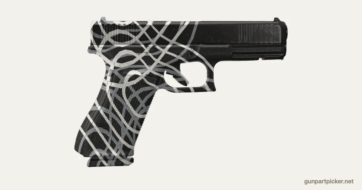 Damascus en aerosol para Glock 17, camuflaje de MW 2019, pintado con colores de camuflaje Krylon