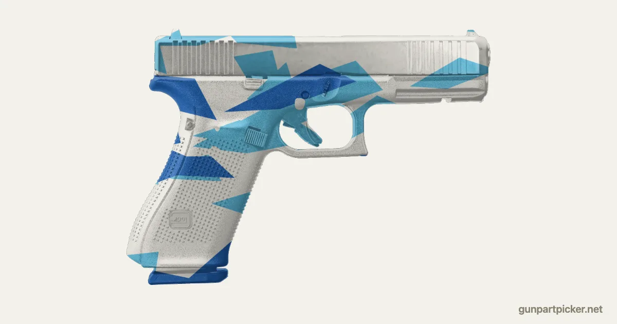 Diamond en aerosol para Glock 17, camuflaje de Black Ops 2, pintado con colores de camuflaje Krylon