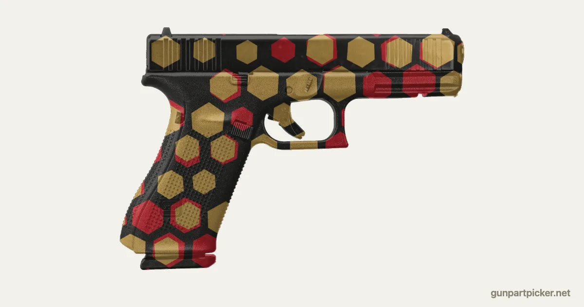Dragon en aerosol para Glock 17, camuflaje de Black Ops 2, pintado con colores de camuflaje Krylon