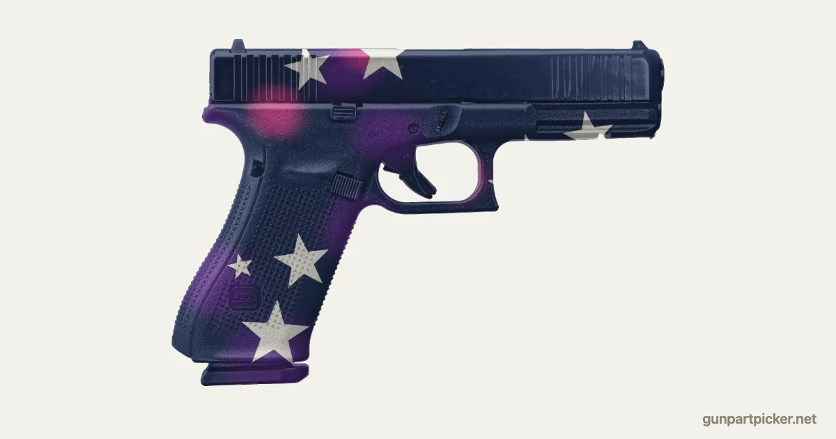 Galaxy en aerosol para Glock 17, camuflaje de Fortnite, pintado con colores de camuflaje Krylon