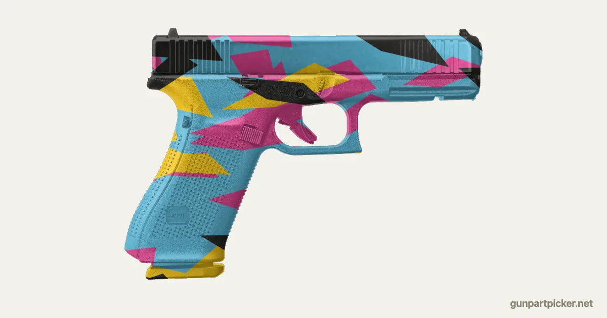 Hyper Beast en aerosol para Glock 17, camuflaje de CS2, pintado con colores de camuflaje Krylon