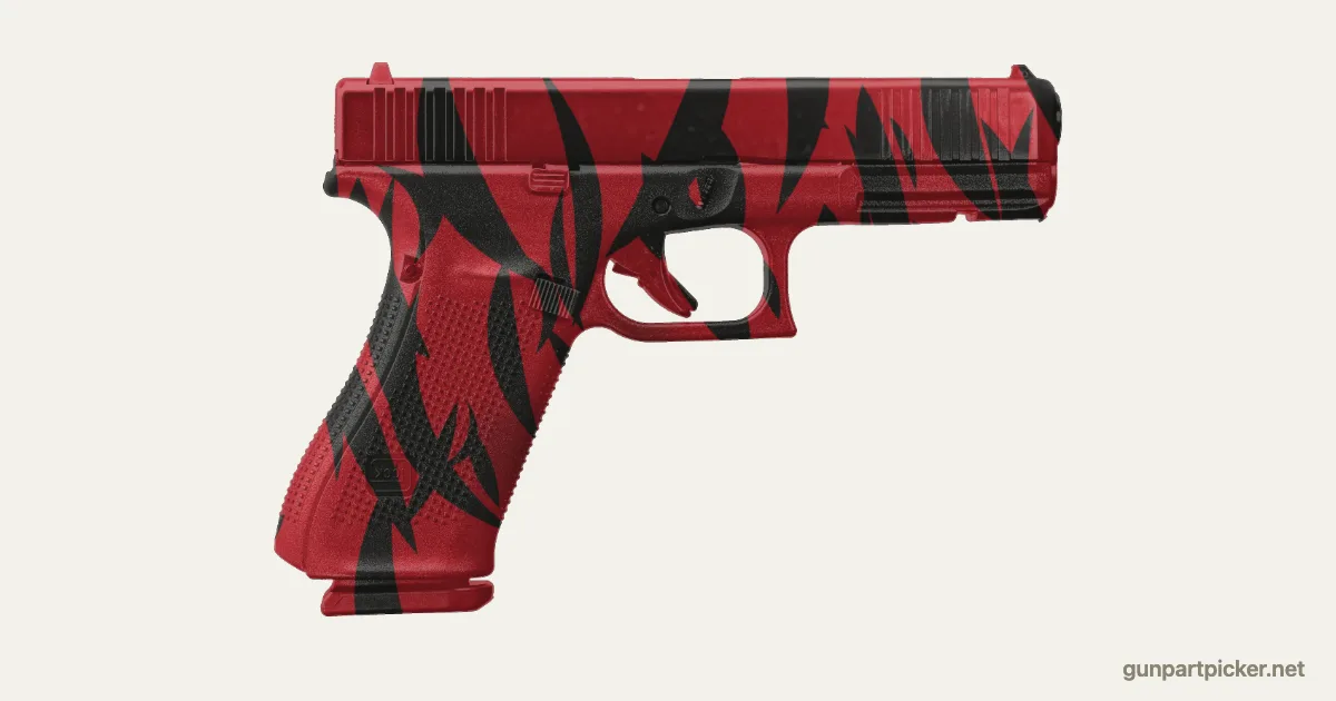 Red Tiger en aerosol para Glock 17, camuflaje de CoD4, MW2, pintado con colores de camuflaje Krylon