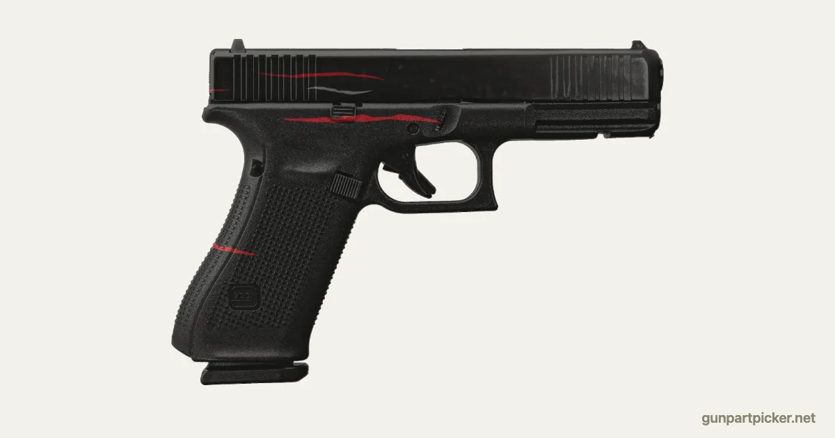 Redline en aerosol para Glock 17, camuflaje de CS2, pintado con colores de camuflaje Krylon