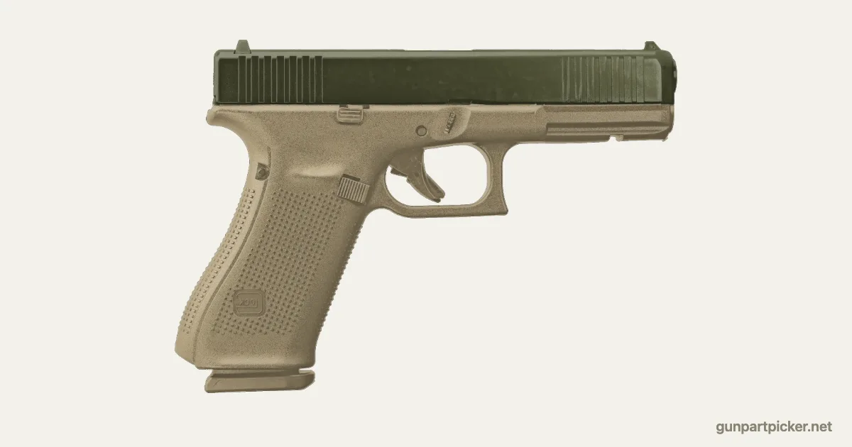 Dos tonos en aerosol para Glock 17, pintado con colores de camuflaje Krylon