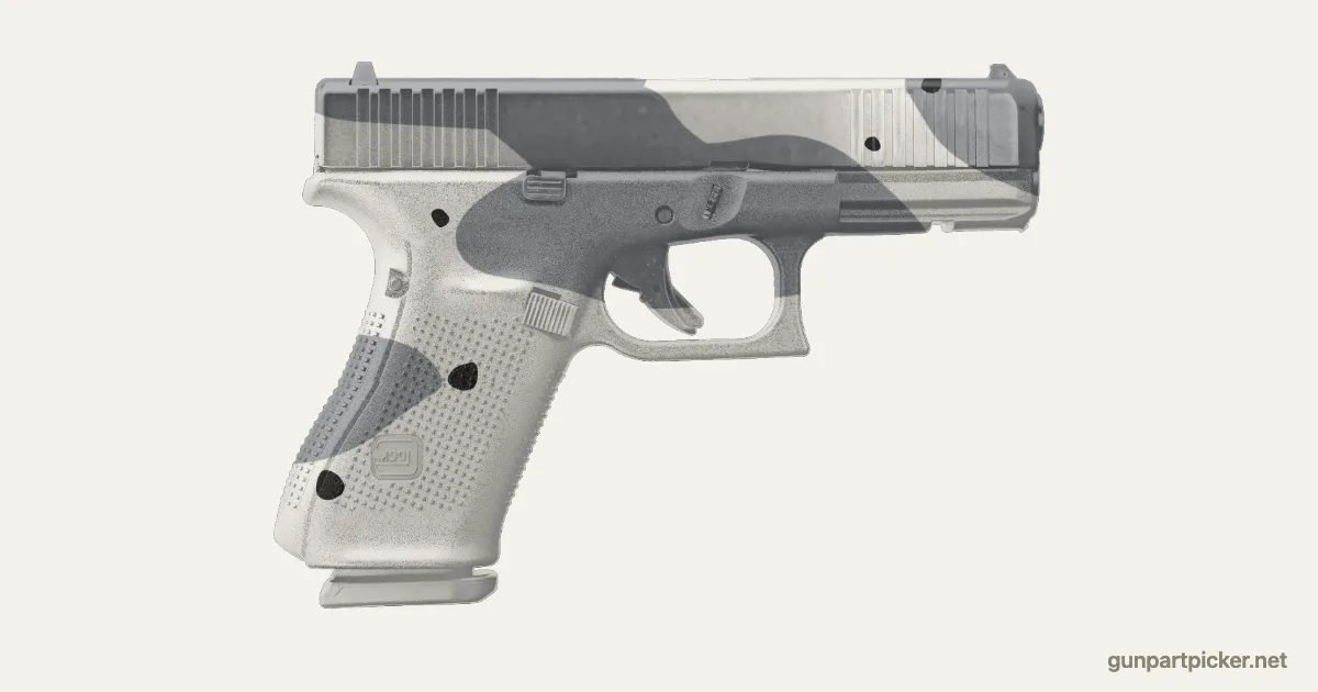 Arctic en aerosol para Glock 19, camuflaje de MW2, pintado con colores de camuflaje Krylon
