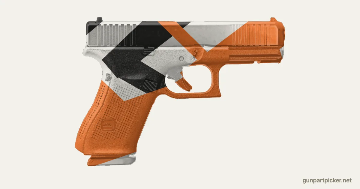 Asiimov en aerosol para Glock 19, camuflaje de CS2, pintado con colores de camuflaje Krylon