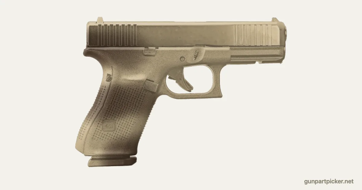 Manchas desérticas en aerosol para Glock 19, pintado con colores de camuflaje Krylon