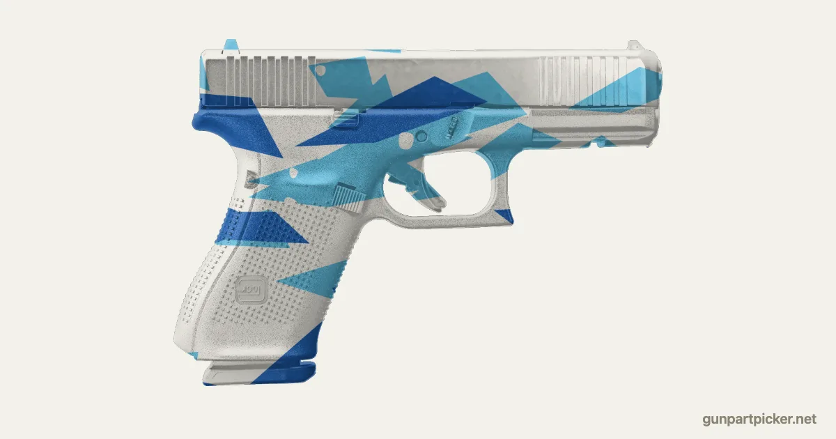 Diamond en aerosol para Glock 19, camuflaje de Black Ops 2, pintado con colores de camuflaje Krylon