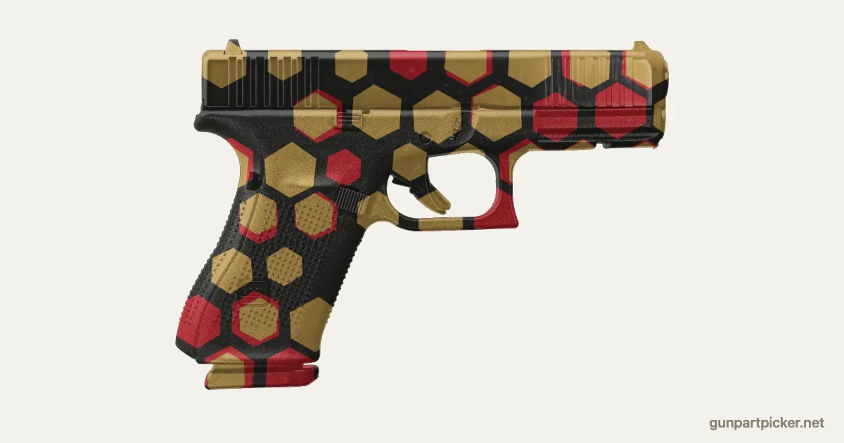 Dragon en aerosol para Glock 19, camuflaje de Black Ops 2, pintado con colores de camuflaje Krylon