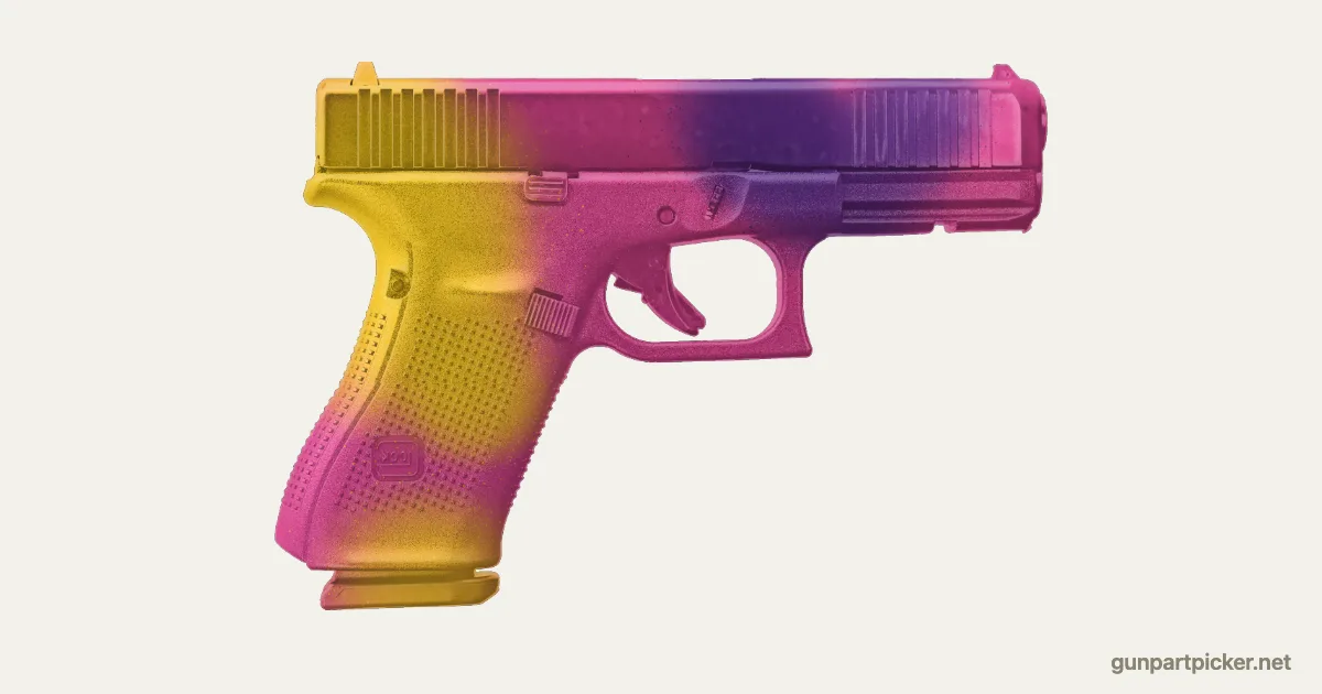 Fade en aerosol para Glock 19, camuflaje de CS2, pintado con colores de camuflaje Krylon